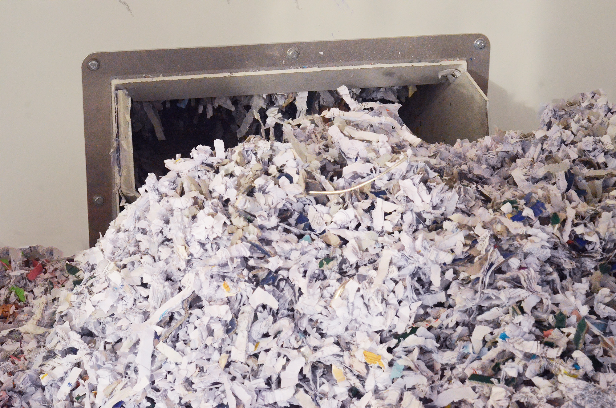 Le résultat de la destruction de documents confidentiels