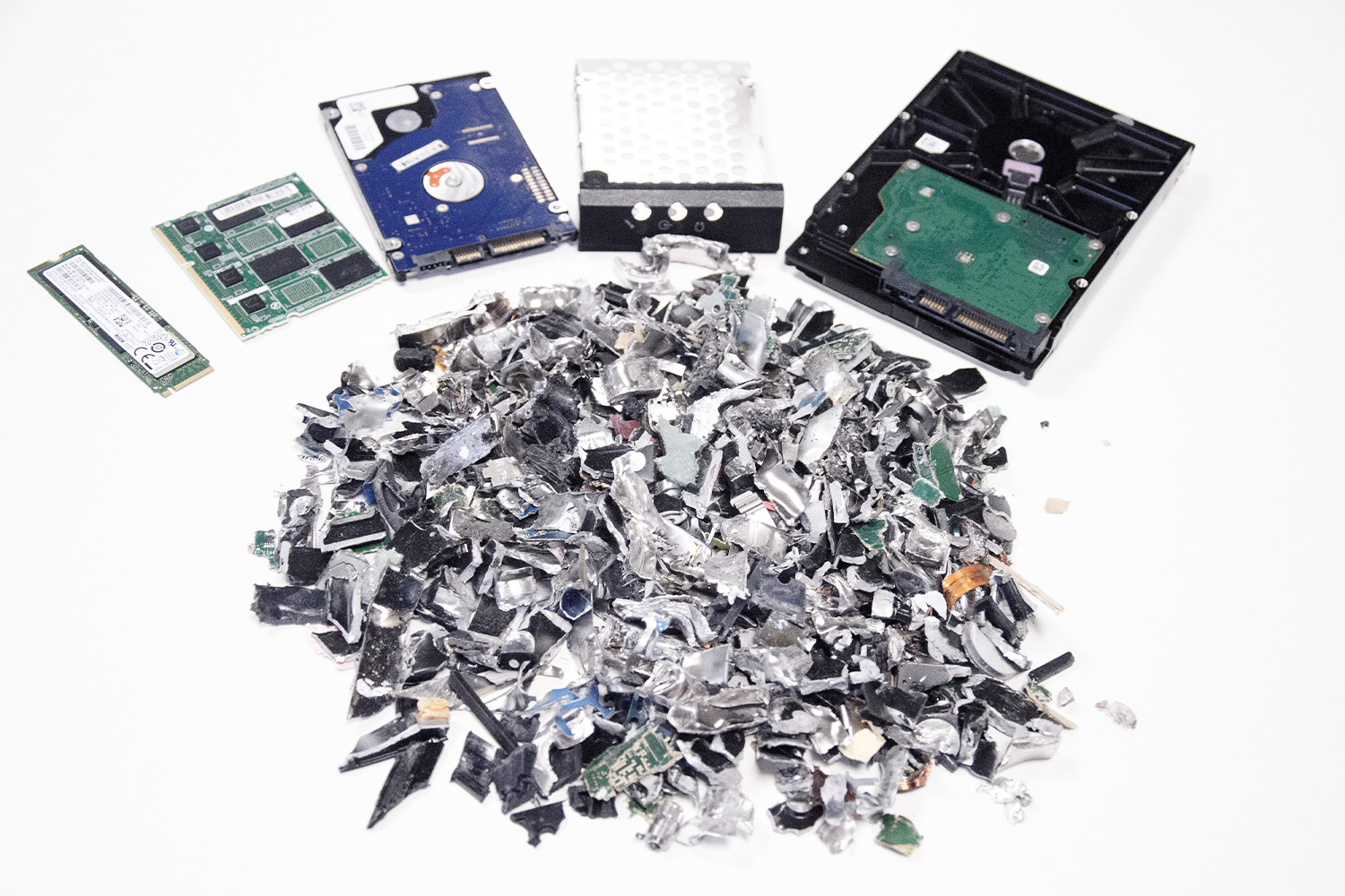Destruction de disques durs de toutes tailles_
