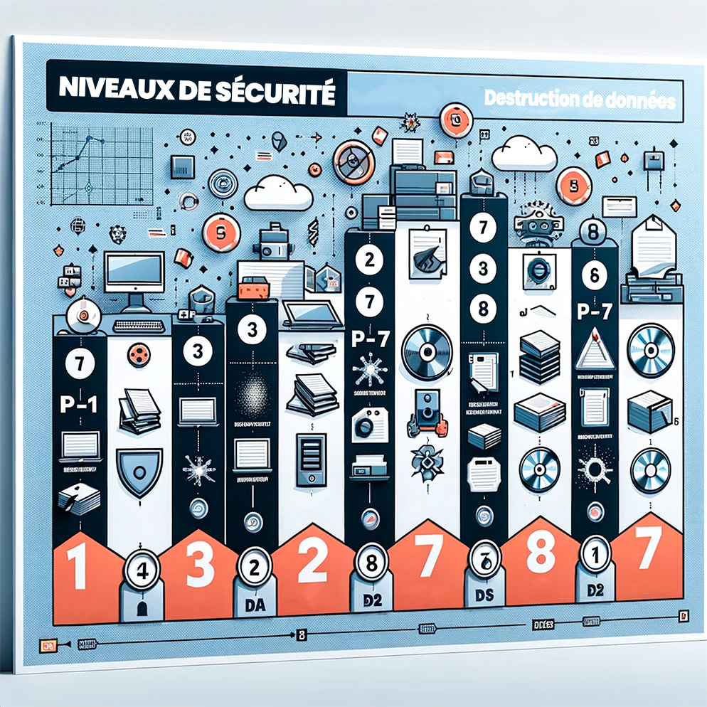 Niveaux de sécurité de la norme DIN 66399