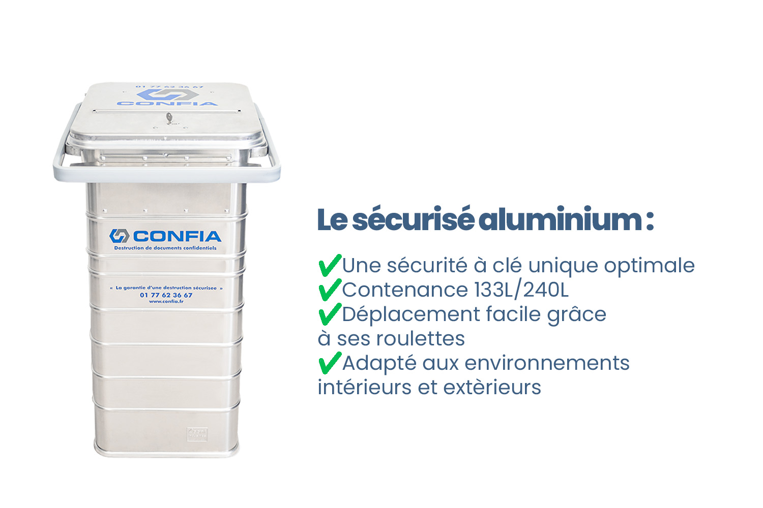 Procédés d'intervention 6 conteneur aluminium-colelcte-destruction-de-disques durs