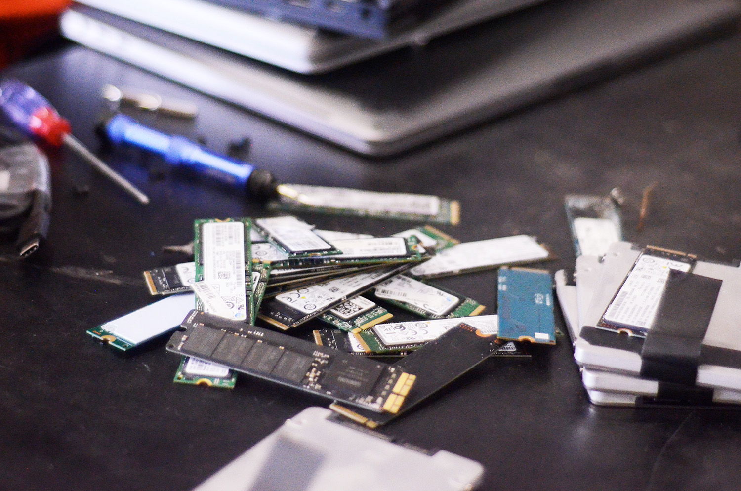 Extraction de disques durs de portables