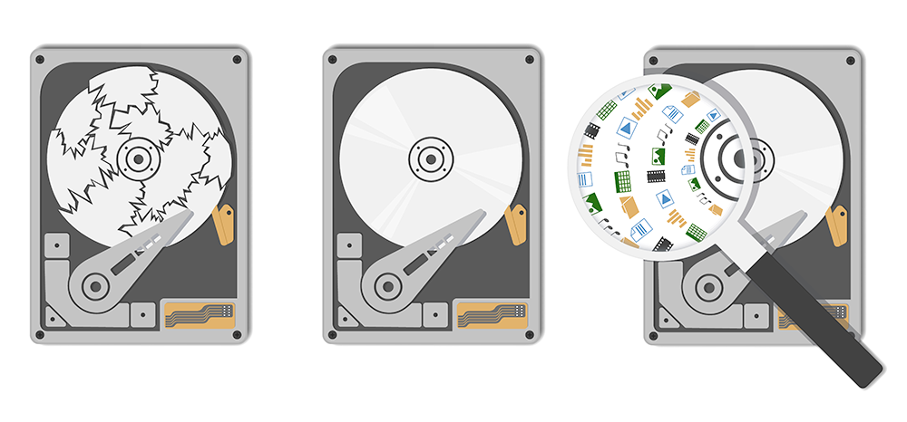 Recyclage de disque dur après la destruction confidentielle