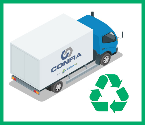 camion logo recyclage