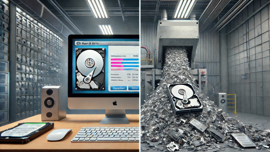 destruction de disques durs vs formatage