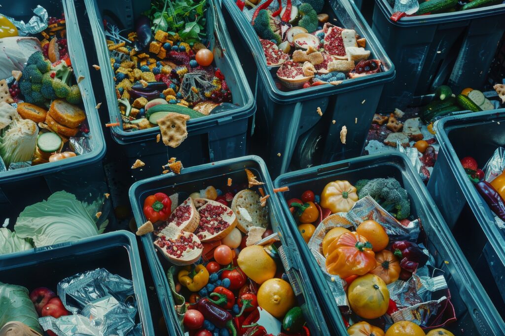 tri des déchets alimentaires périmés