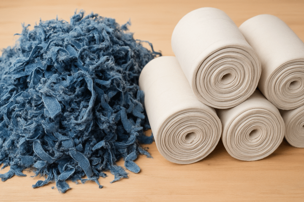 valorisation des textiles en coton après broyage