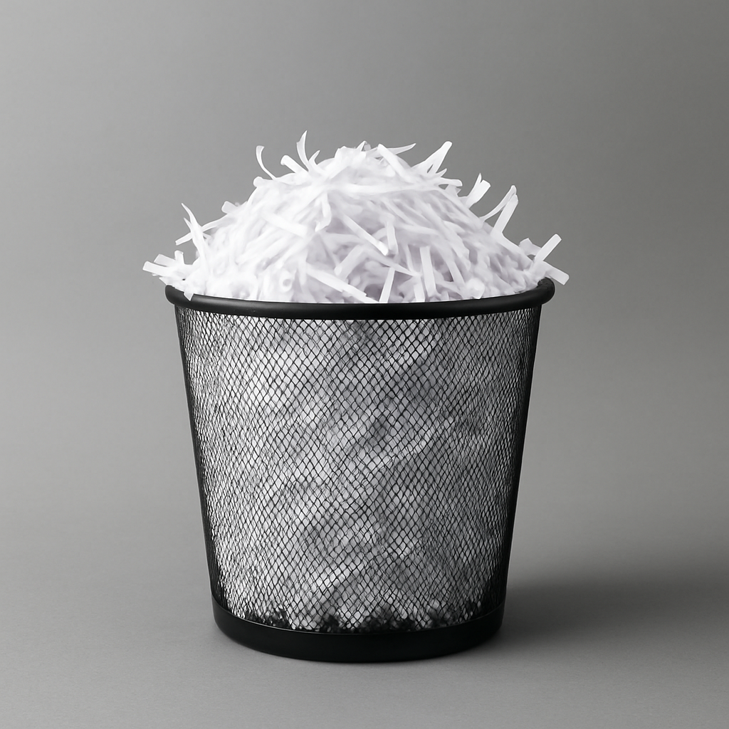 détruire des papiers