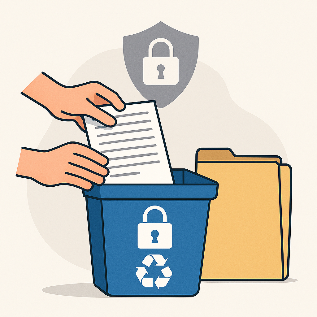 Importance de la destruction sécurisée des papiers