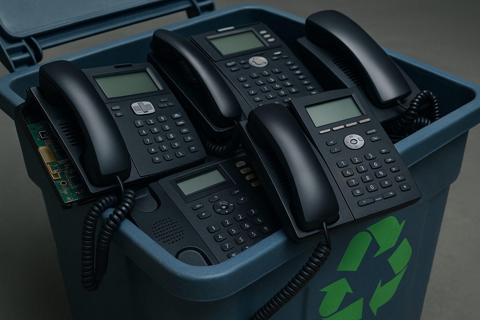 Que faire des anciens téléphones fixes d'entreprise