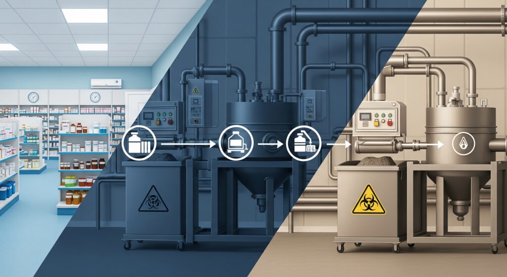 Traitement des déchets chimiques Solutions pour les pharmacies