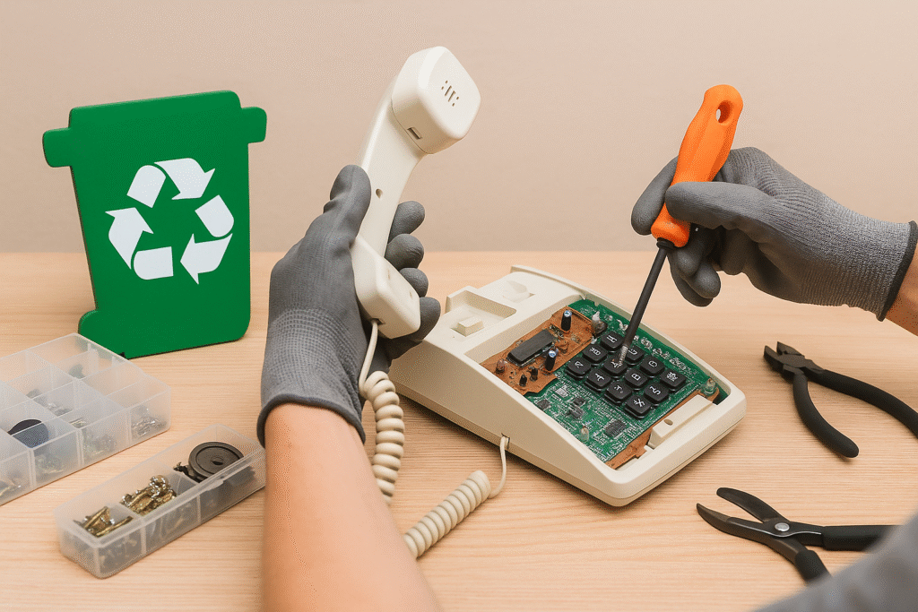 recycler soi meme son telephone fixe