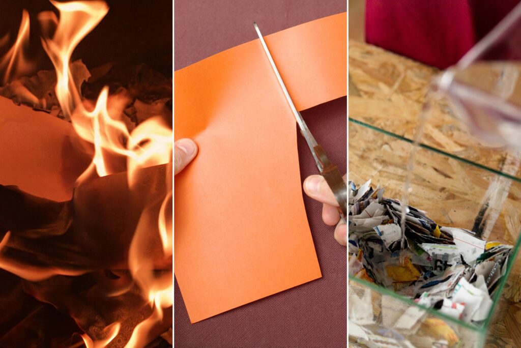 détruire du papier 