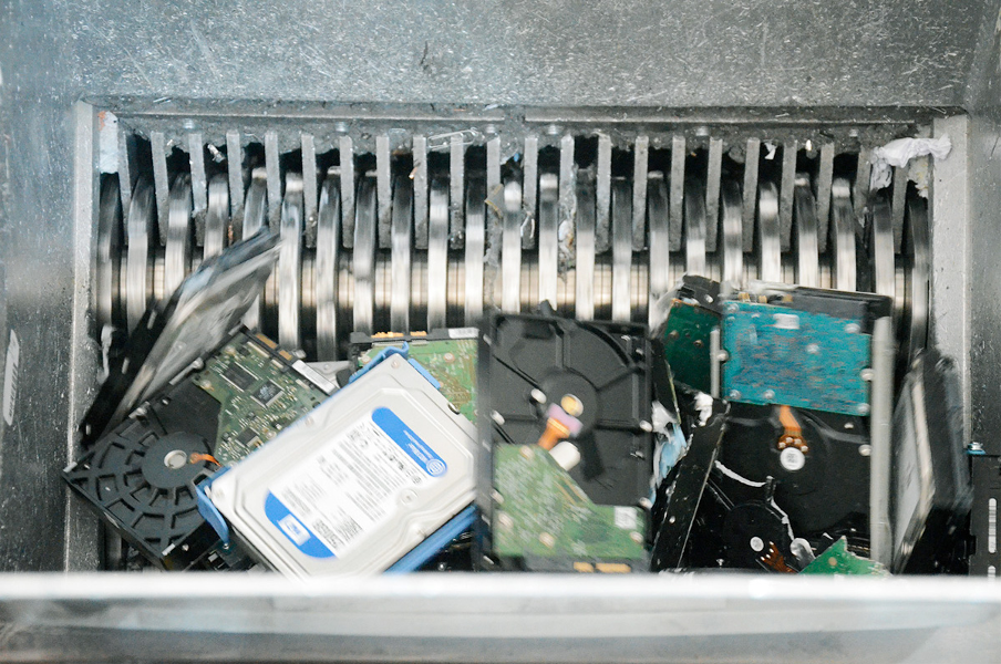 destruction disques : suppression définitive des données