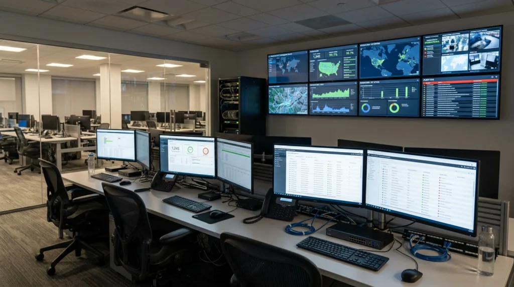 effacement des données par centre de commande dans un parc informatique