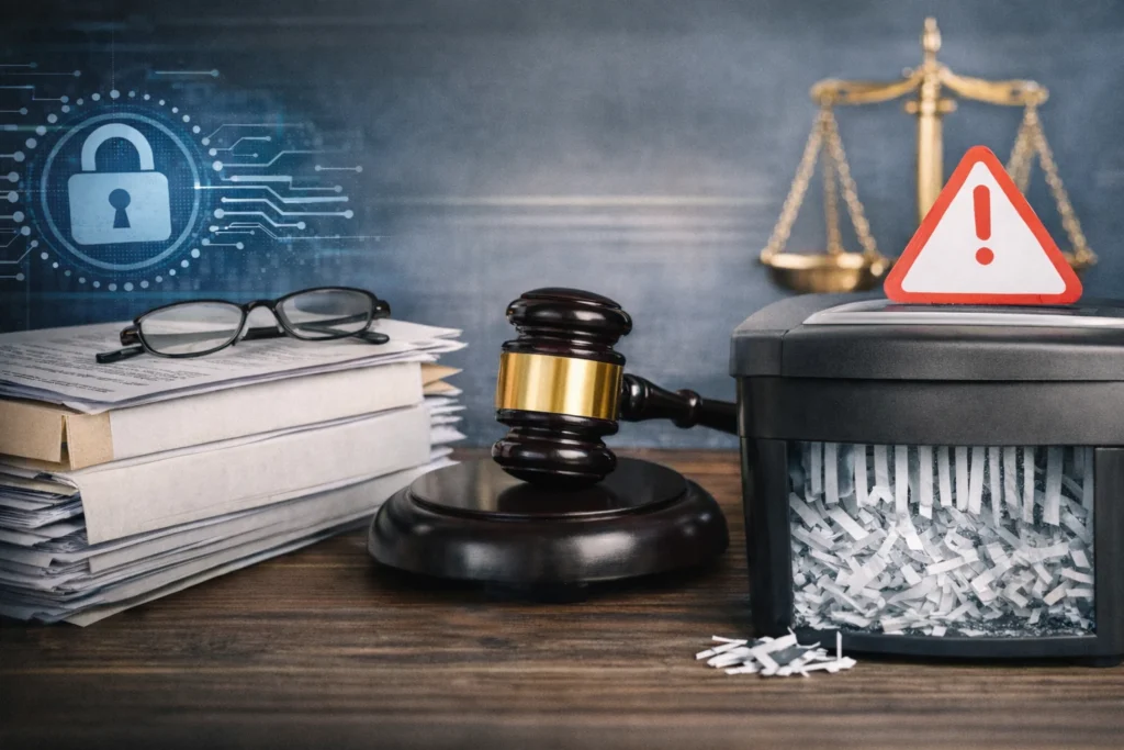 se débarrasser de papiers personnels
