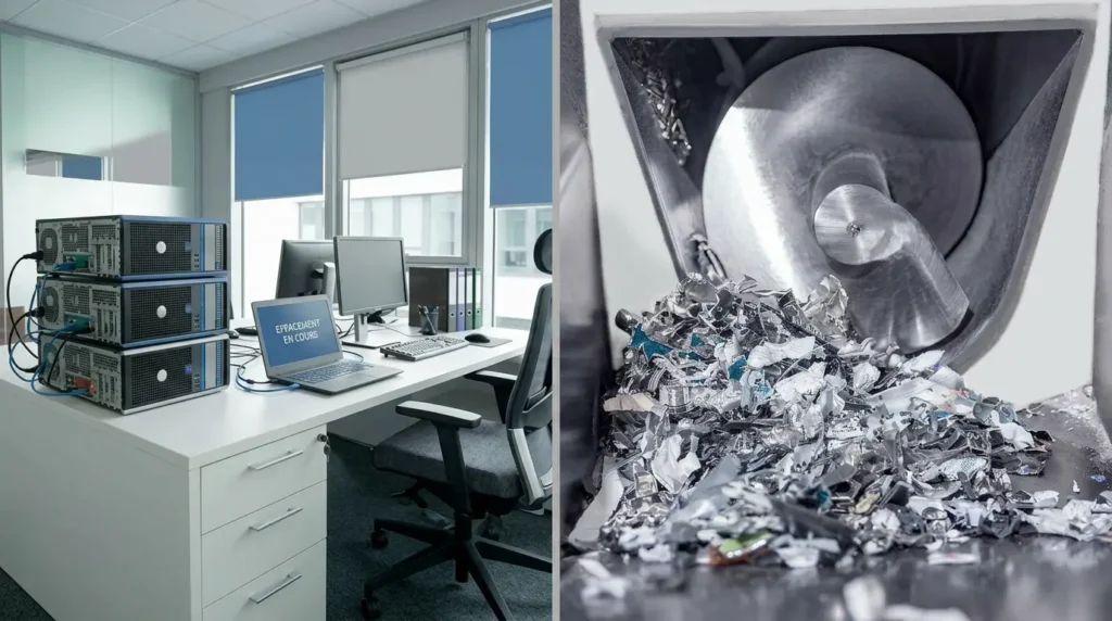 effacement des données et destruction physique lors d’un renouvellement de parc informatique