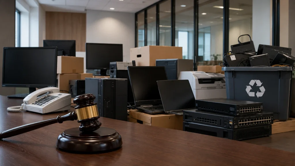 atériel informatique à traiter lors d’un DEEE déménagement entreprise