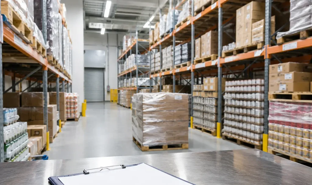 Procédure rappel produit alimentaire avec stocks en entrepôt