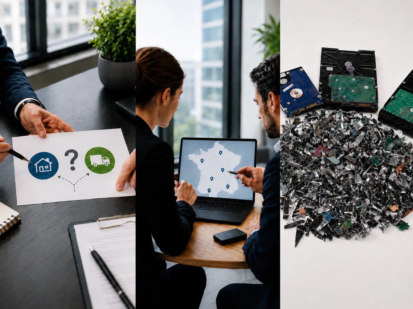 entreprise de destruction de disques durs professionnels confia