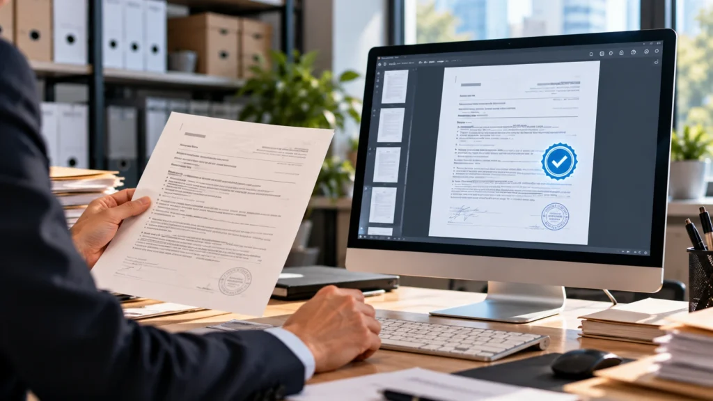 Copie fiable d’un document numérisé en entreprise