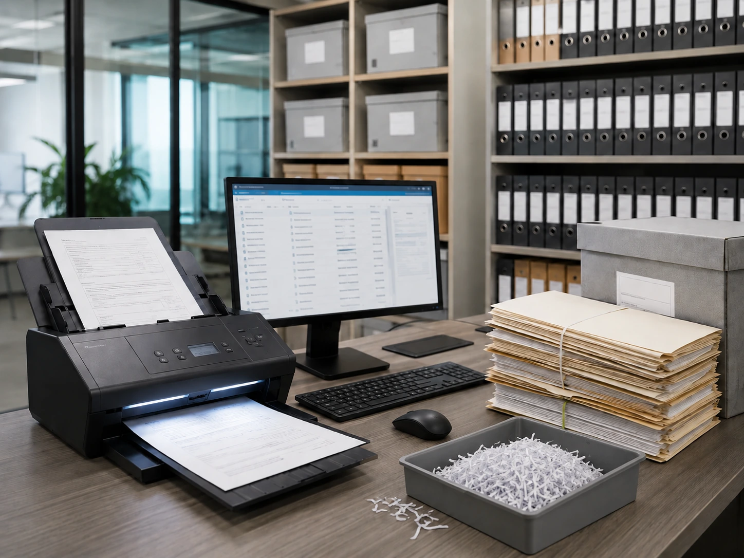 documents papier après numérisation documents entreprise