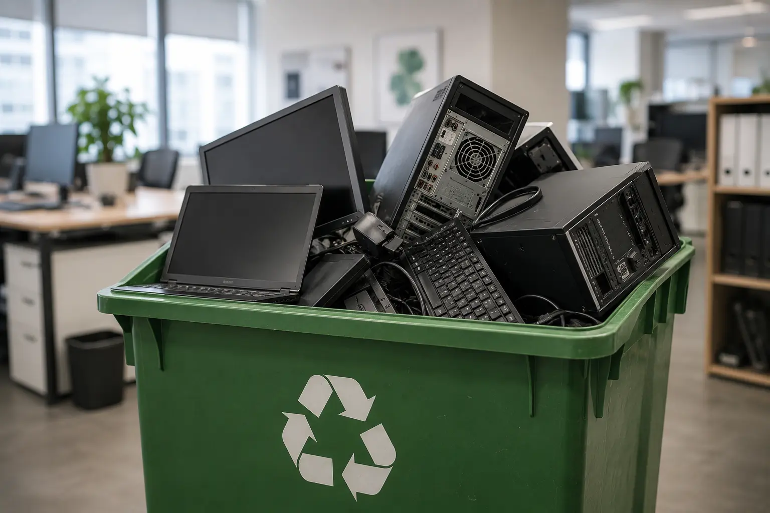 recyclage des ordinateurs d'une entreprise confia