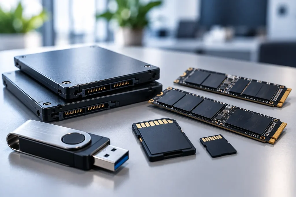 Supports flash non compatibles avec le dégaussage des supports magnétiques