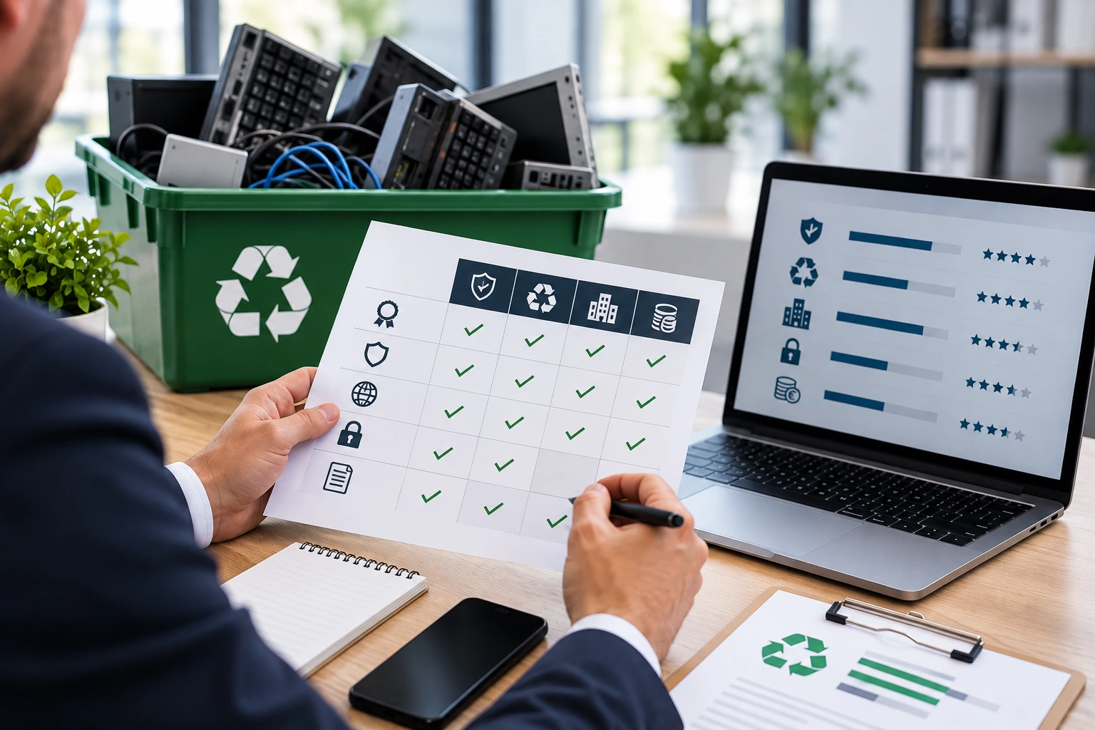 prestataire recyclage DEEE entreprise Confia